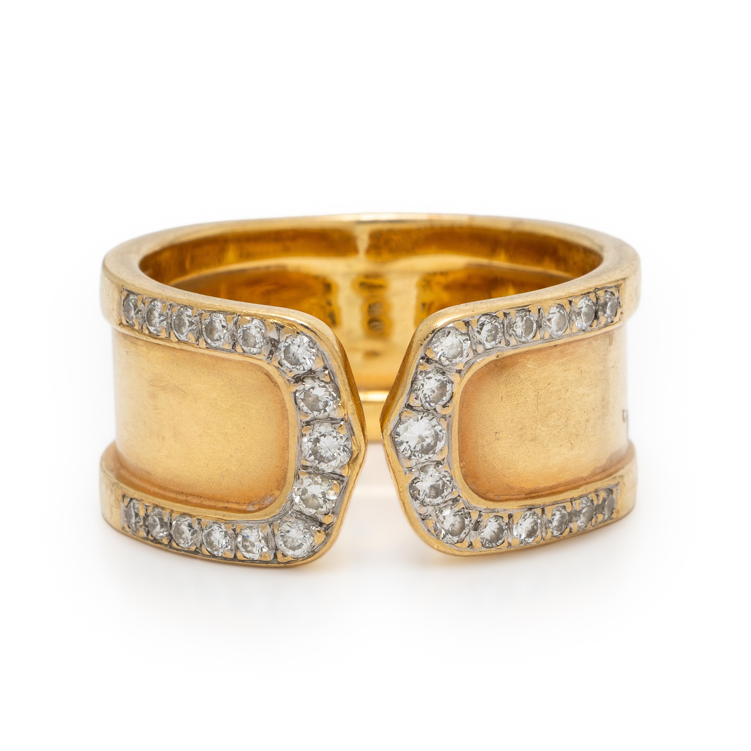Yellow Gold and Diamond Ring