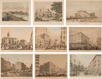 [CHICAGO & NEW YORK]. VARIN, Raoul (1865-1943), engraver A group of 11 engraved aquatints depicting Chicago or New York, comprising: