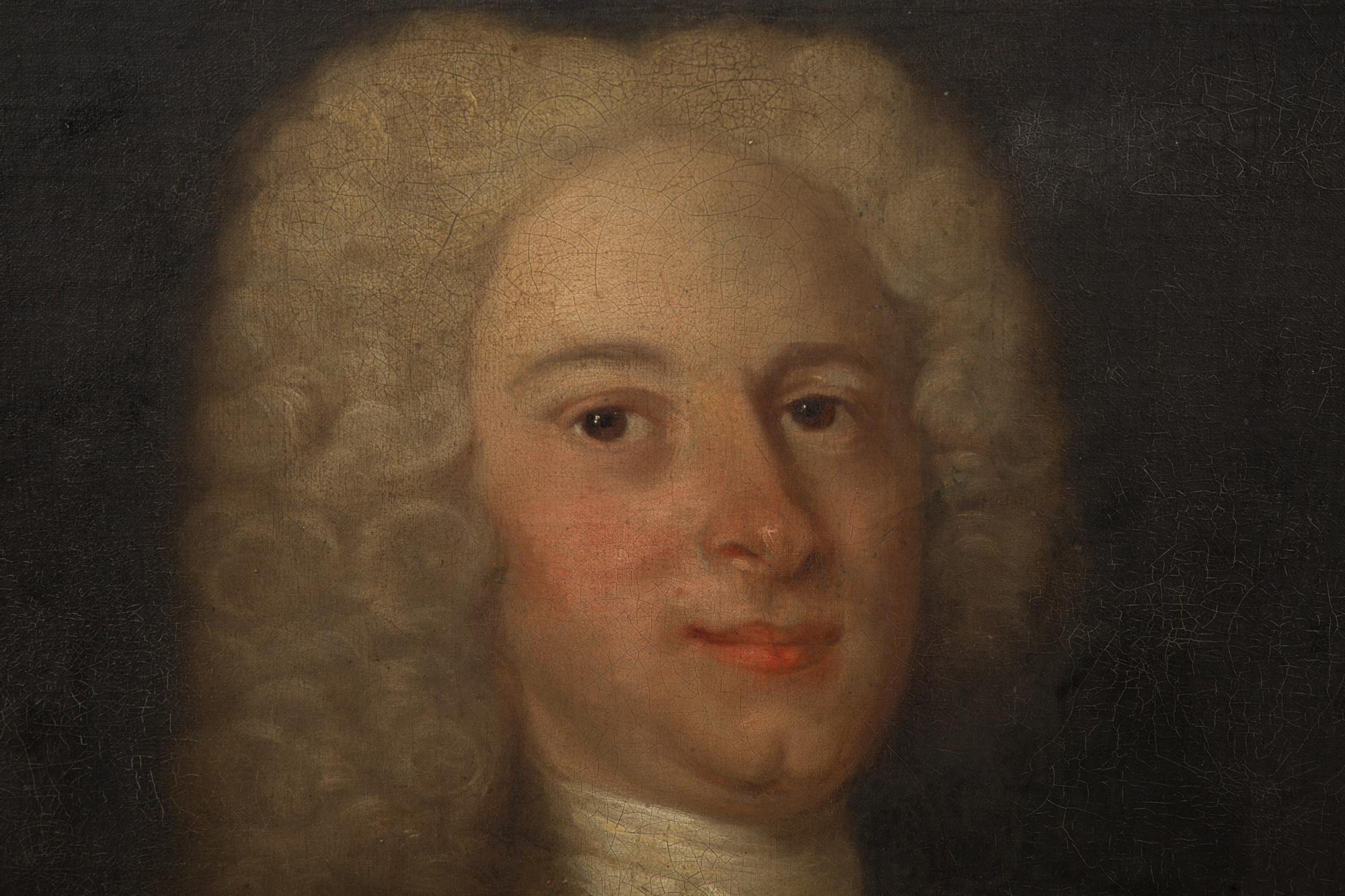 Portrait of a Gentleman , half-length, in a brown jacket and white cravat
