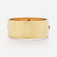 A 14K Yellow Gold and Gemstone Bracelet