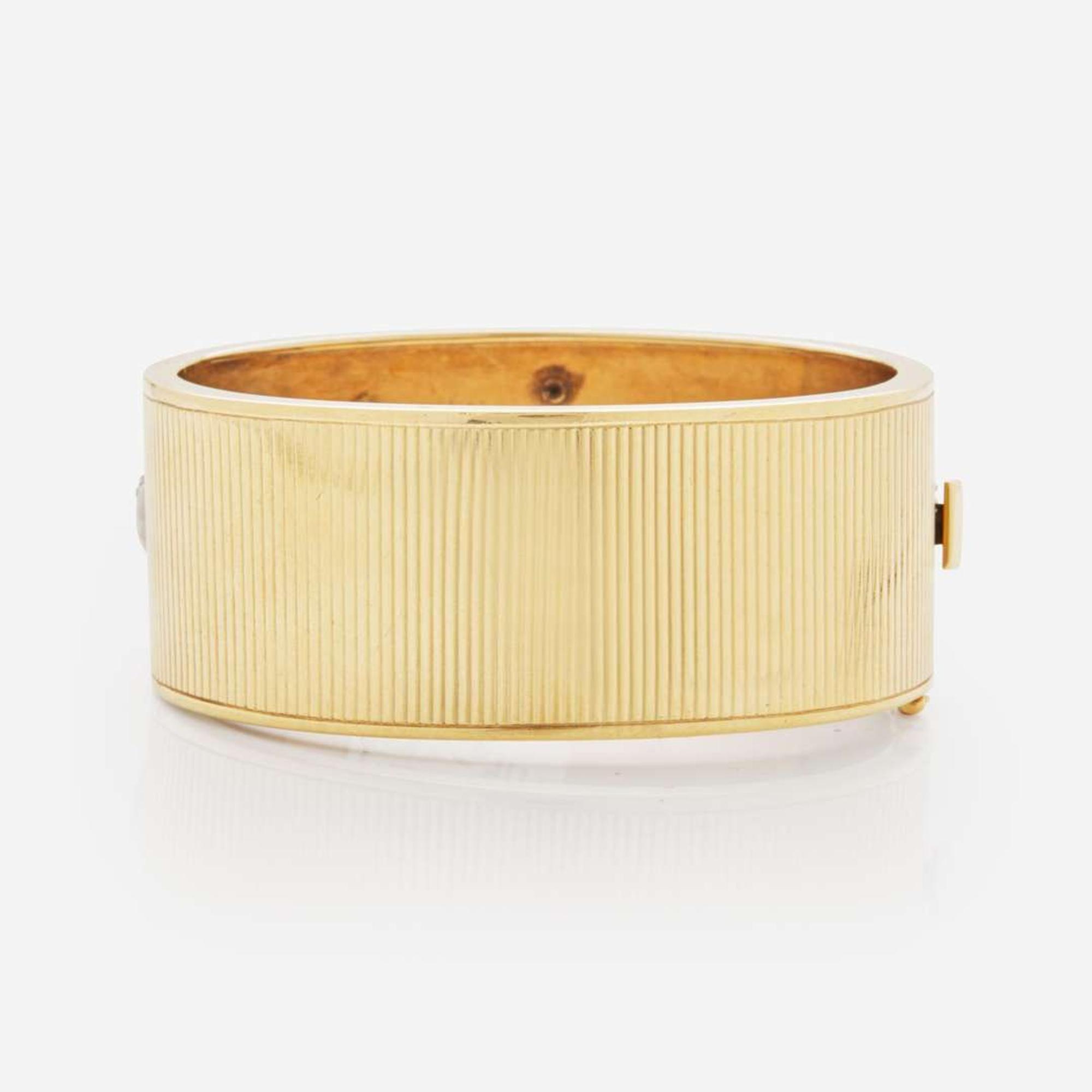 A 14K Yellow Gold and Gemstone Bracelet