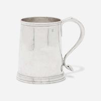 A silver cann Samuel Edwards (1705-1762), Boston, MA, circa 1730