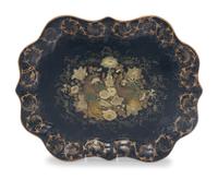 A Victorian Painted Tôle Tray