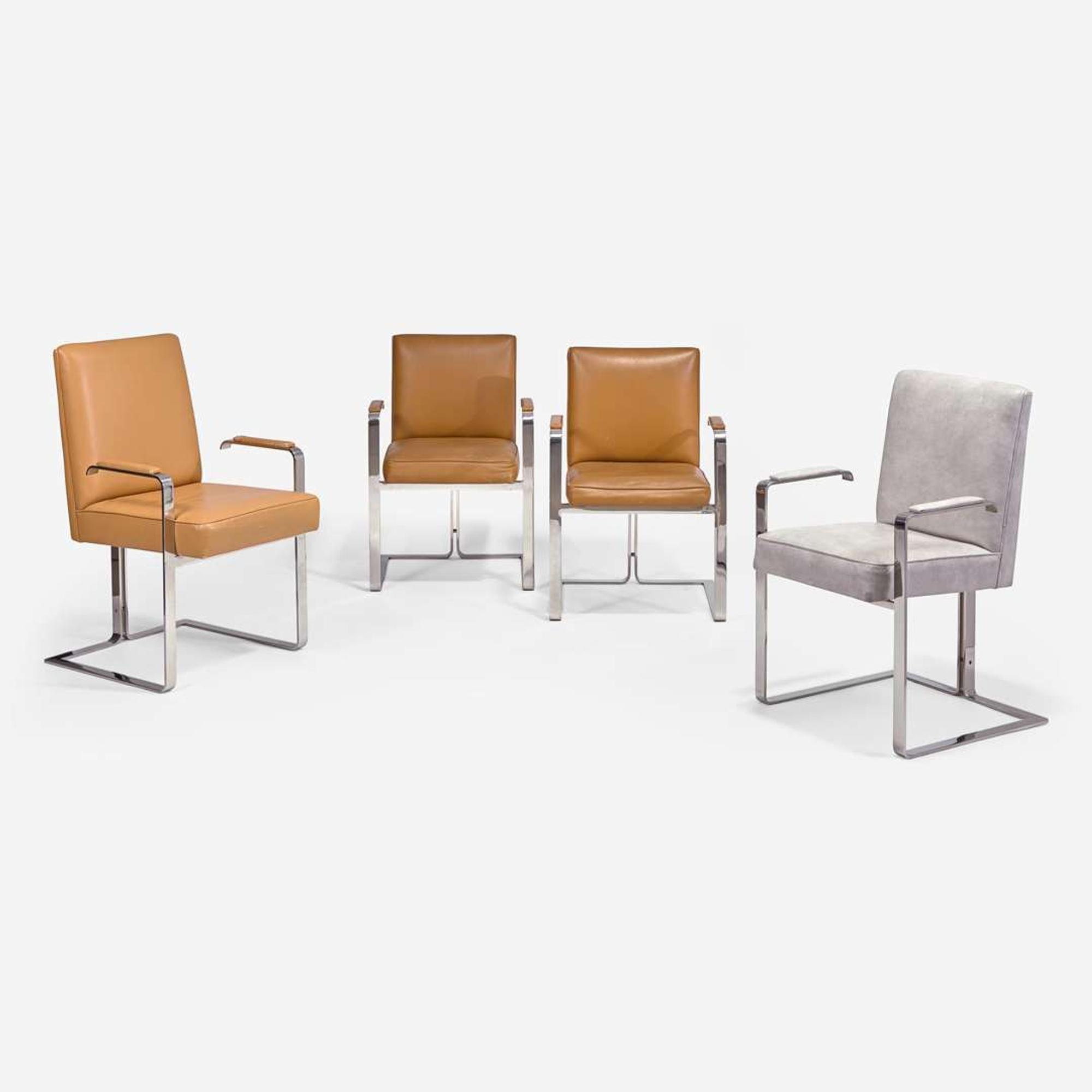 Vladimir Kagan (American, 1927-2016) Group of Four Tee Armchairs, Model 7000A, Vladimir Kagan Designs, Inc., USA, circa 1970