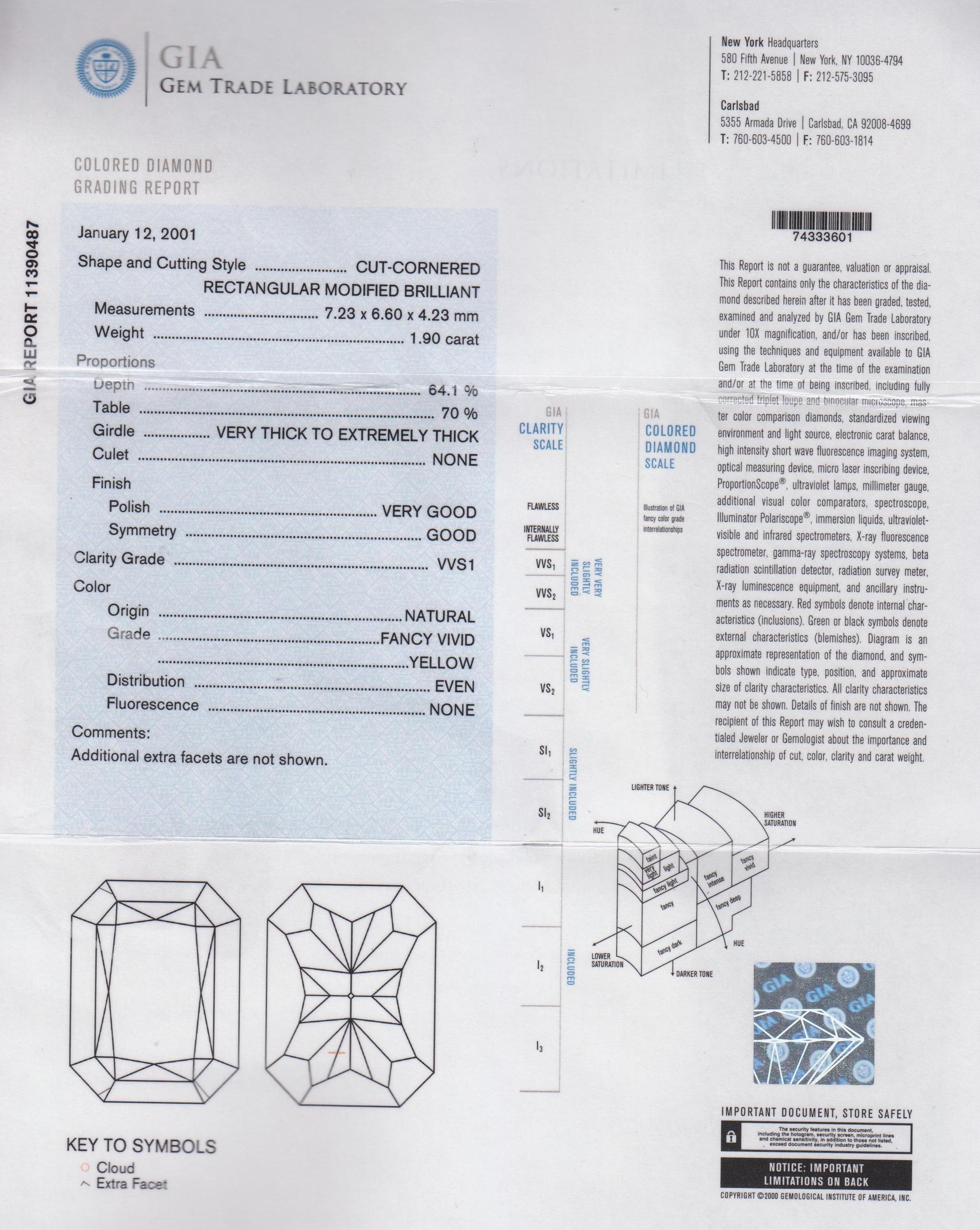 A Pair of Platinum, Yellow Gold, Yellow Diamond and Diamond Earrings, Micheal Beaudry, 9.20 dwts.