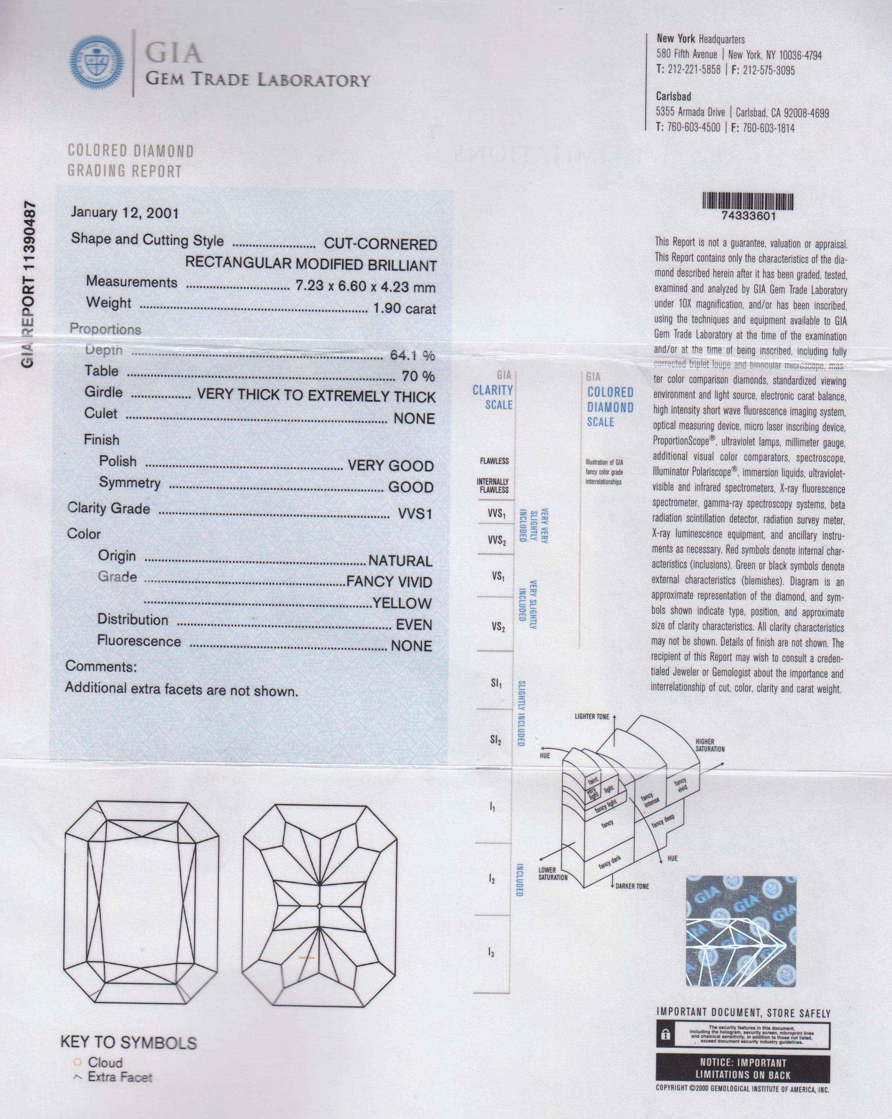 A Pair of Platinum, Yellow Gold, Yellow Diamond and Diamond Earrings, Micheal Beaudry, 9.20 dwts.