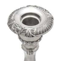 Six Italian Silver-Plate Candlesticks