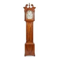 A Southern Federal Walnut Tall Case Clock