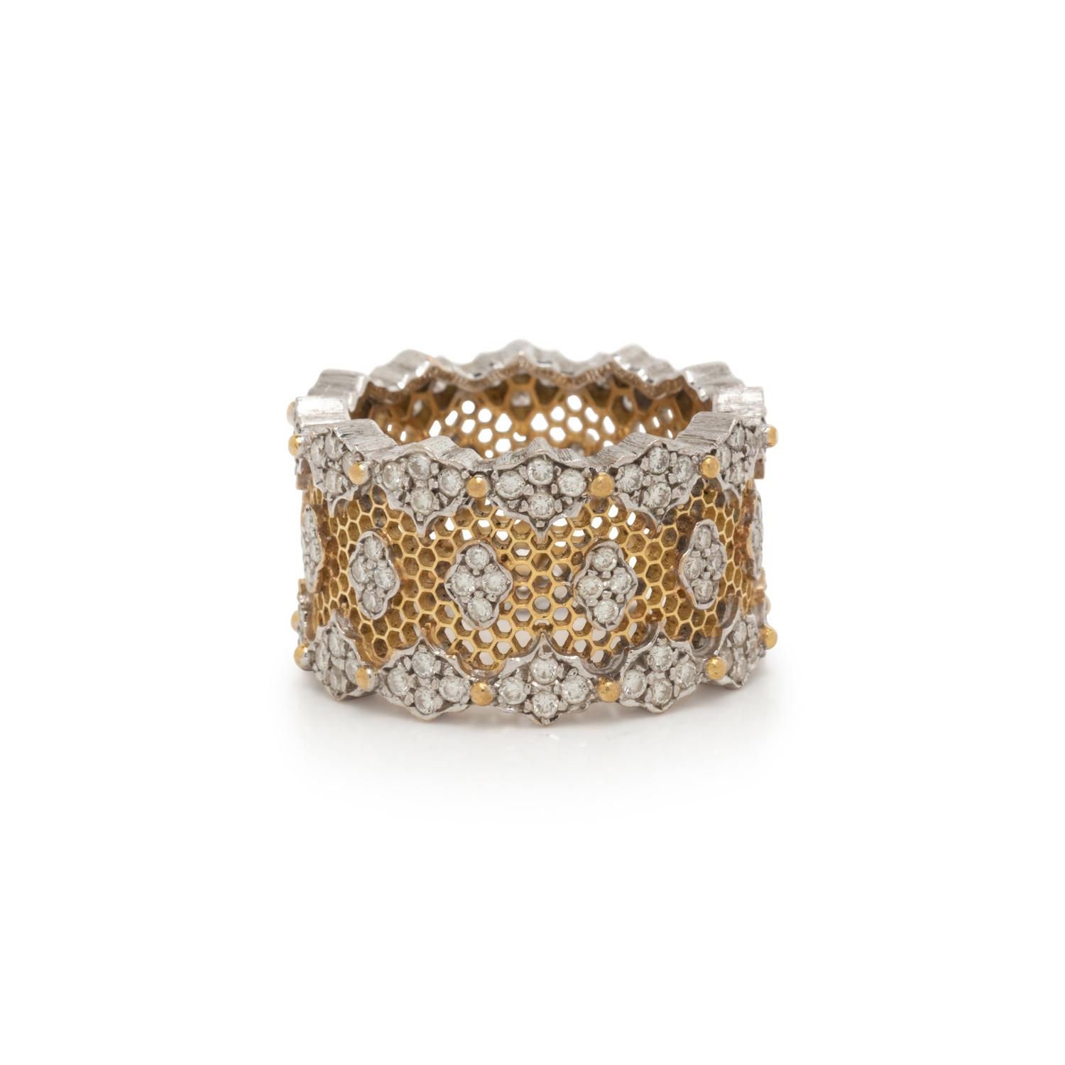 BICOLOR GOLD AND DIAMOND RING