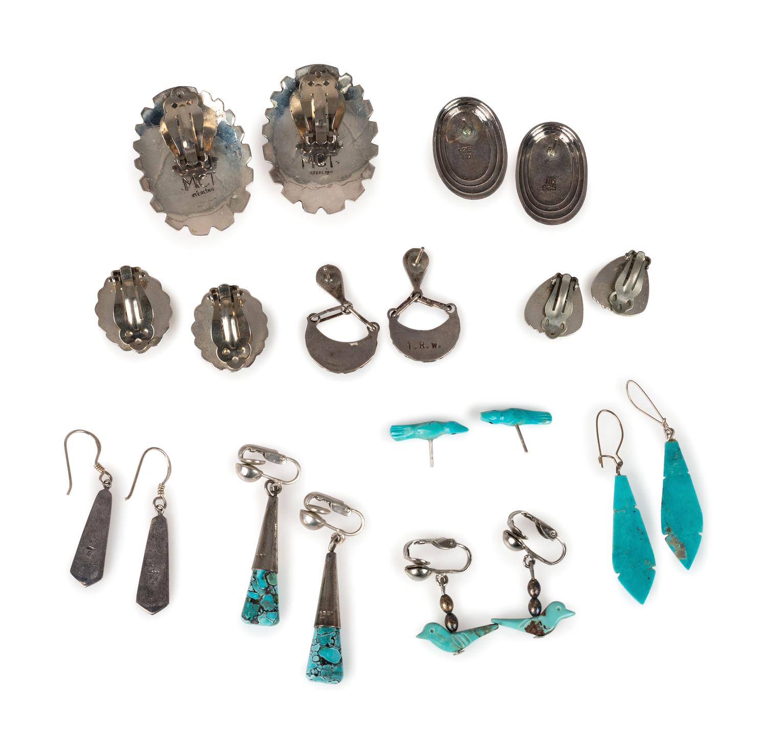 Navajo, Zuni, and Southwestern-style Earrings