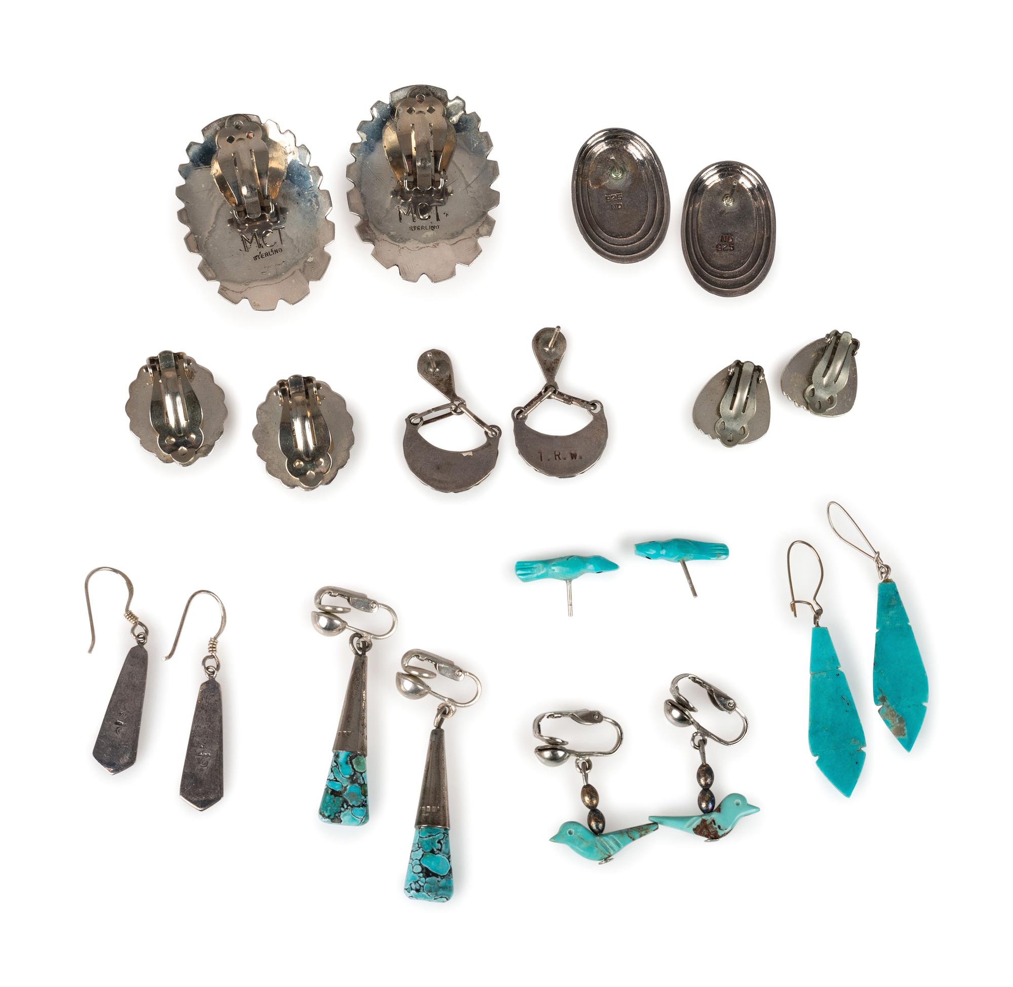 Navajo, Zuni, and Southwestern-style Earrings