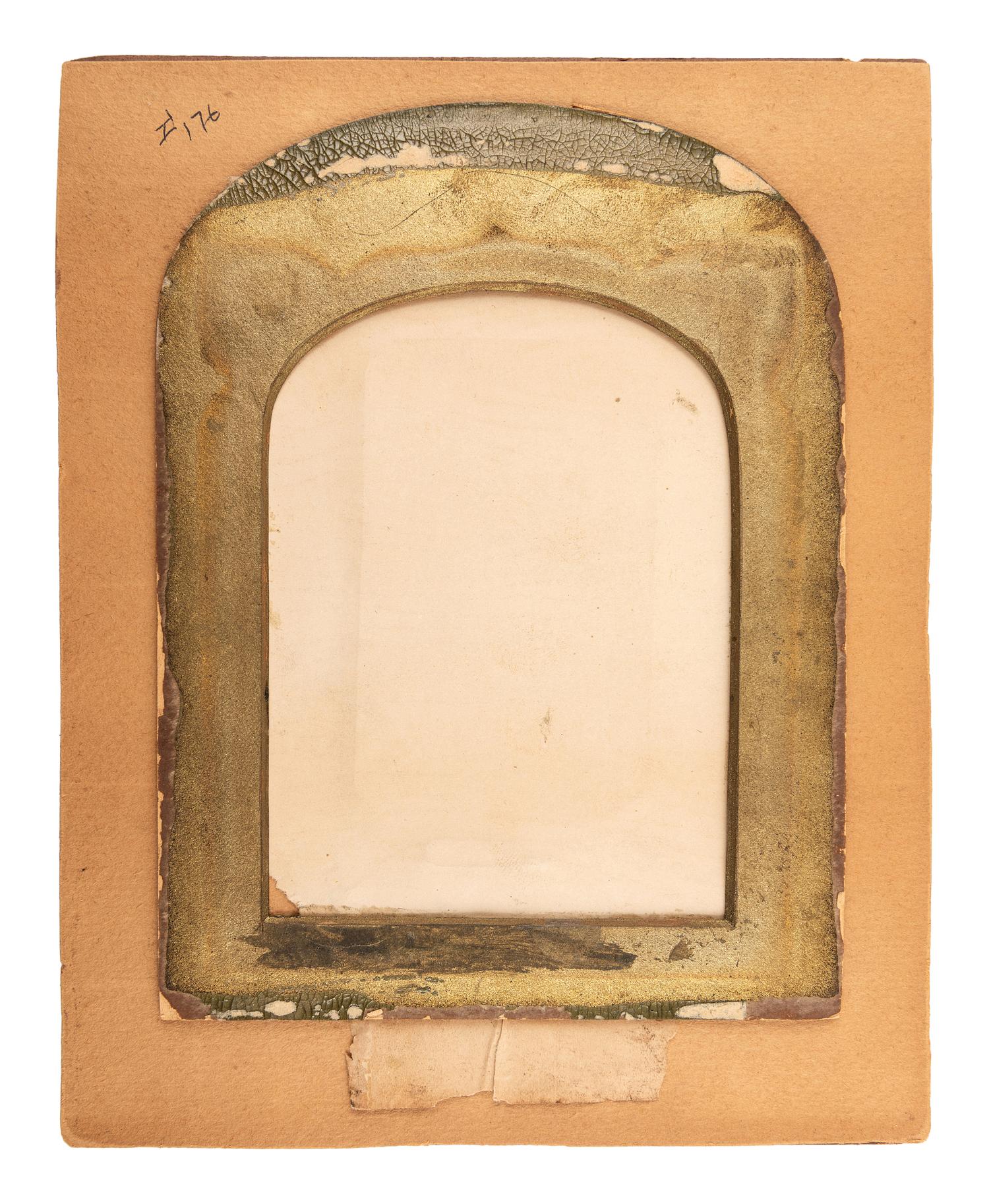 A Cut Paper Silhouette of Florence Nightingale with Lock of Hair