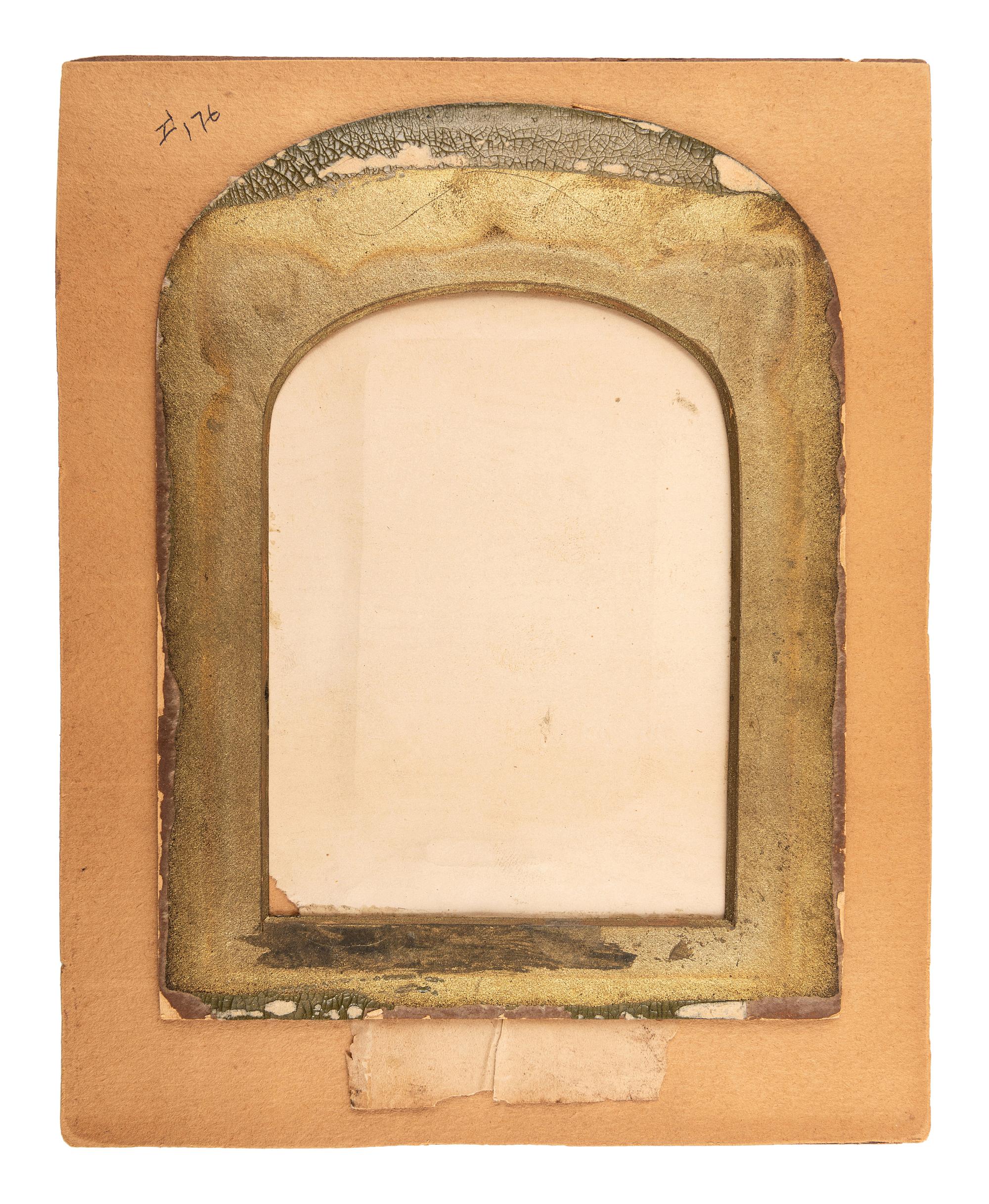 A Cut Paper Silhouette of Florence Nightingale with Lock of Hair