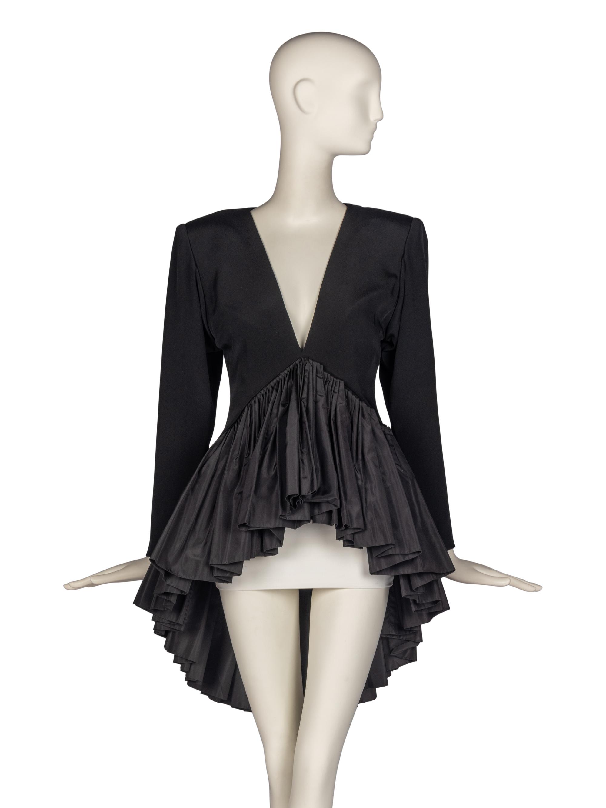 Galanos Pleated Top, 1980s