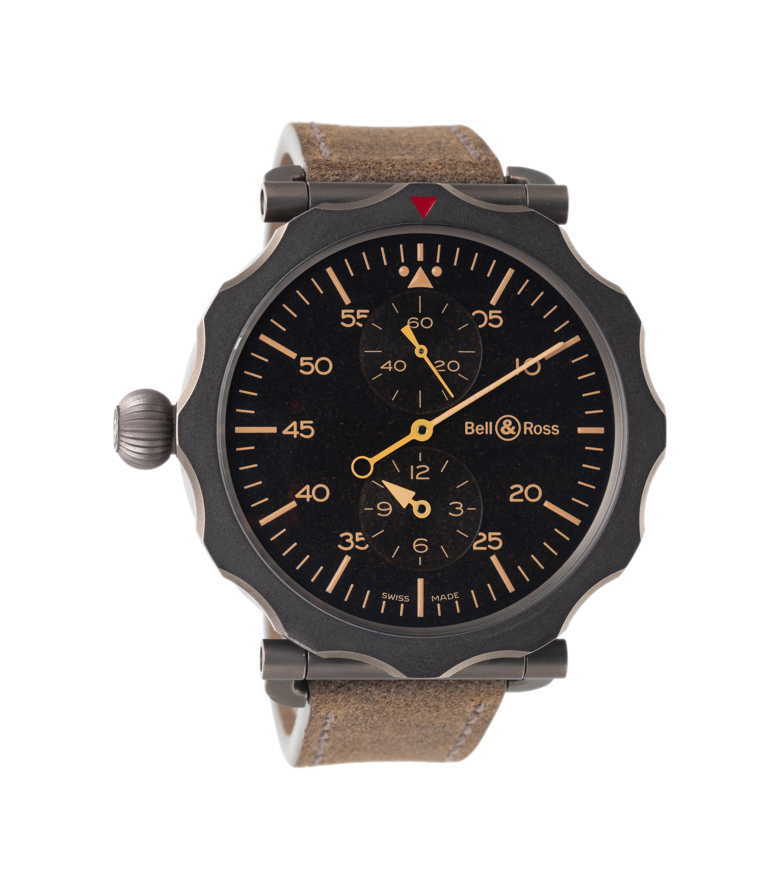 BELL & ROSS, REF. BR WW2-71 STAINLESS STEEL 'VINTAGE WW2 RÉGULATEUR HERITAGE' WATCH