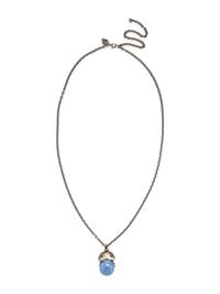 STEVEN WEBSTER, STERLING SILVER AND BLUE CRYSTAL ZODIAC CANCER 'ASTRO BALL' NECKLACE