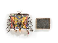 Sioux Painted Parfleche Case, with Mirror