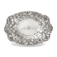 An American Silver Floral Repousse Bowl