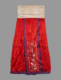 A Set of Chinese Embroidered Silk Lady's Jacket and Skirt