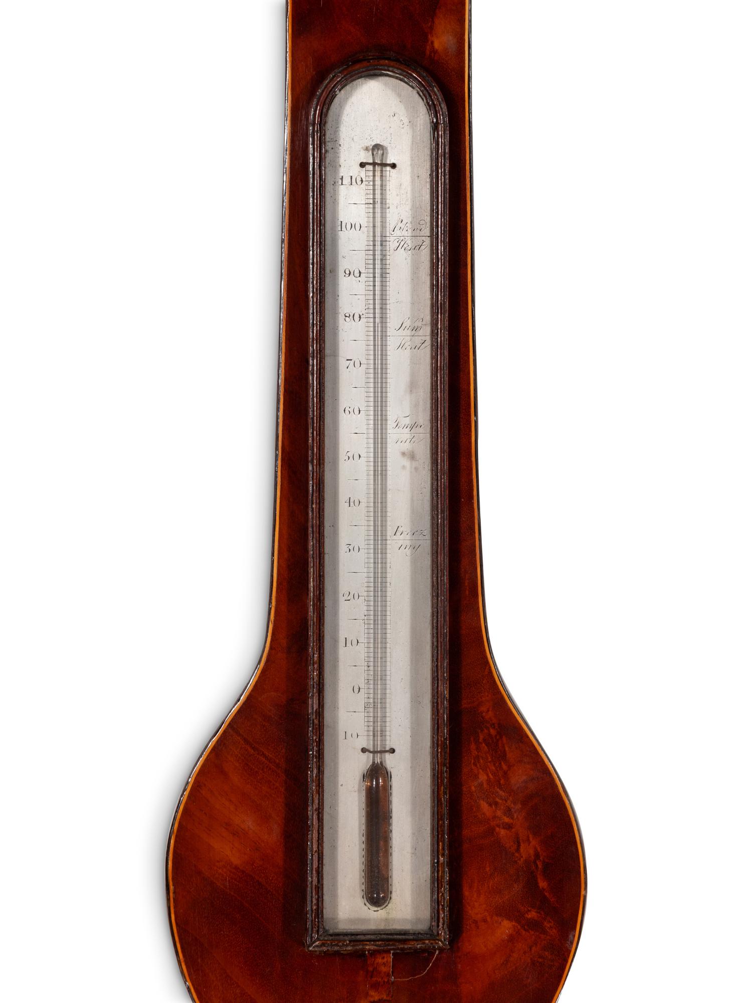 A George III Mahogany Wheel Barometer