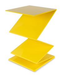 A Contemporary Yellow Zig Zag Table — 20TH CENTURY