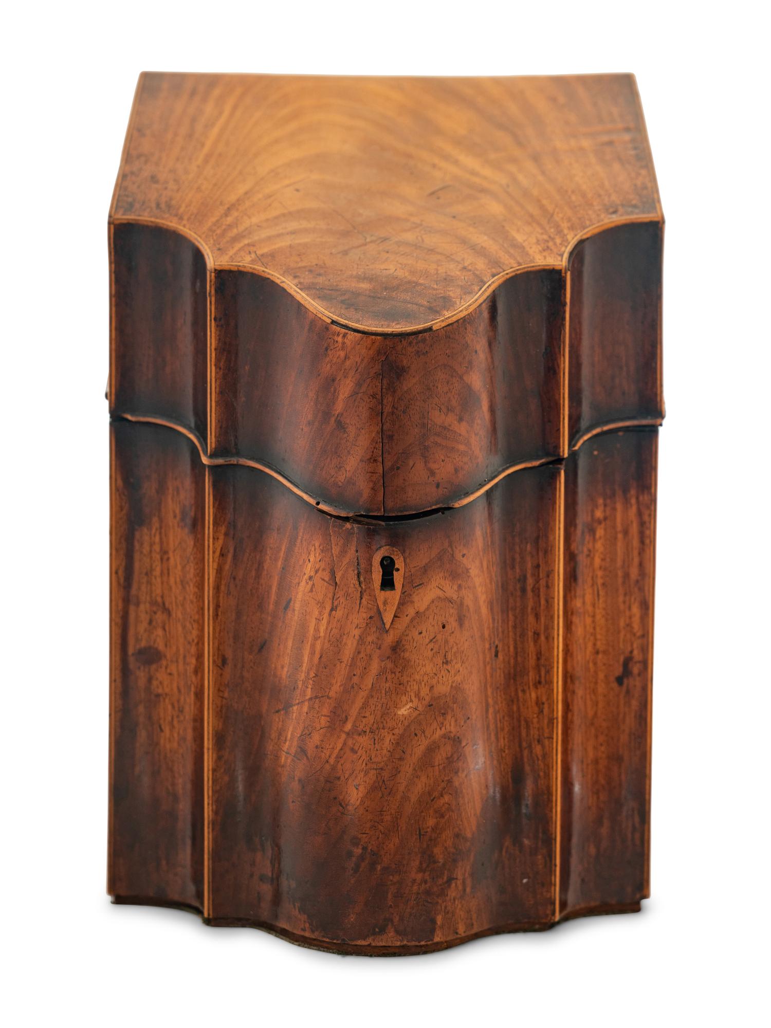 A George III Style Mahogany Cutlery Box