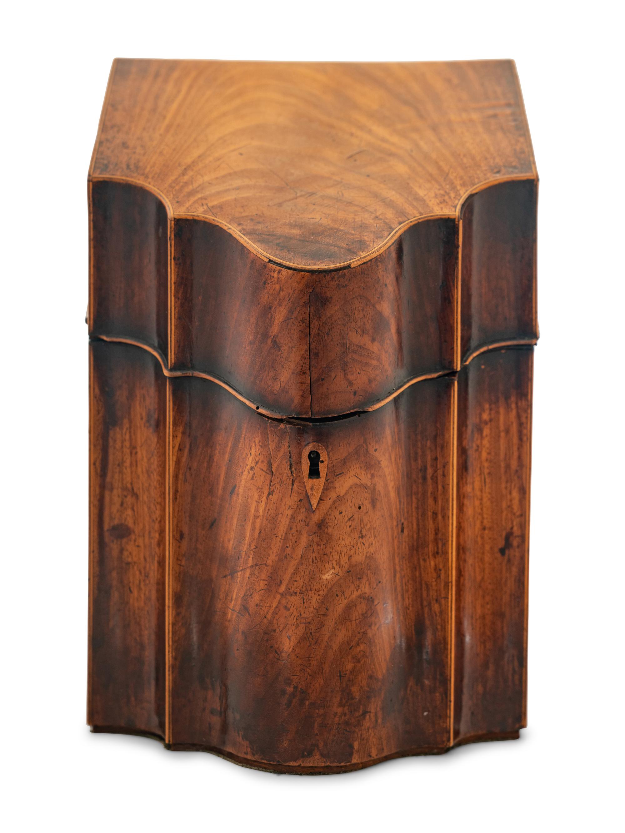 A George III Style Mahogany Cutlery Box