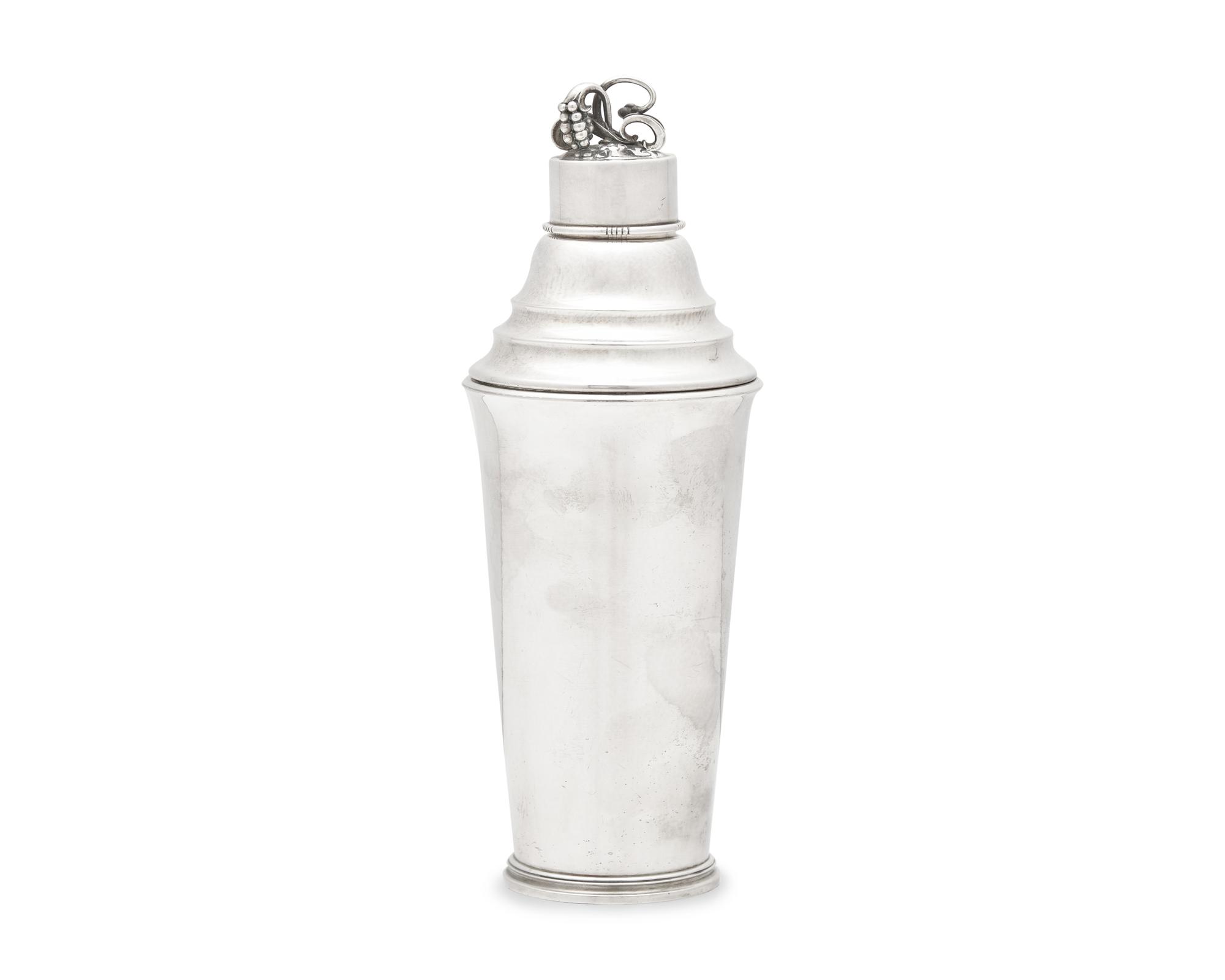 A Harald Nielsen Designed Georg Jensen Silver Cocktail Shaker