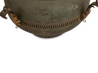 An Empire Style Tole Peint and Iron Brazier with Flame Finial