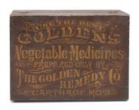 Three Wooden Advertising Boxes