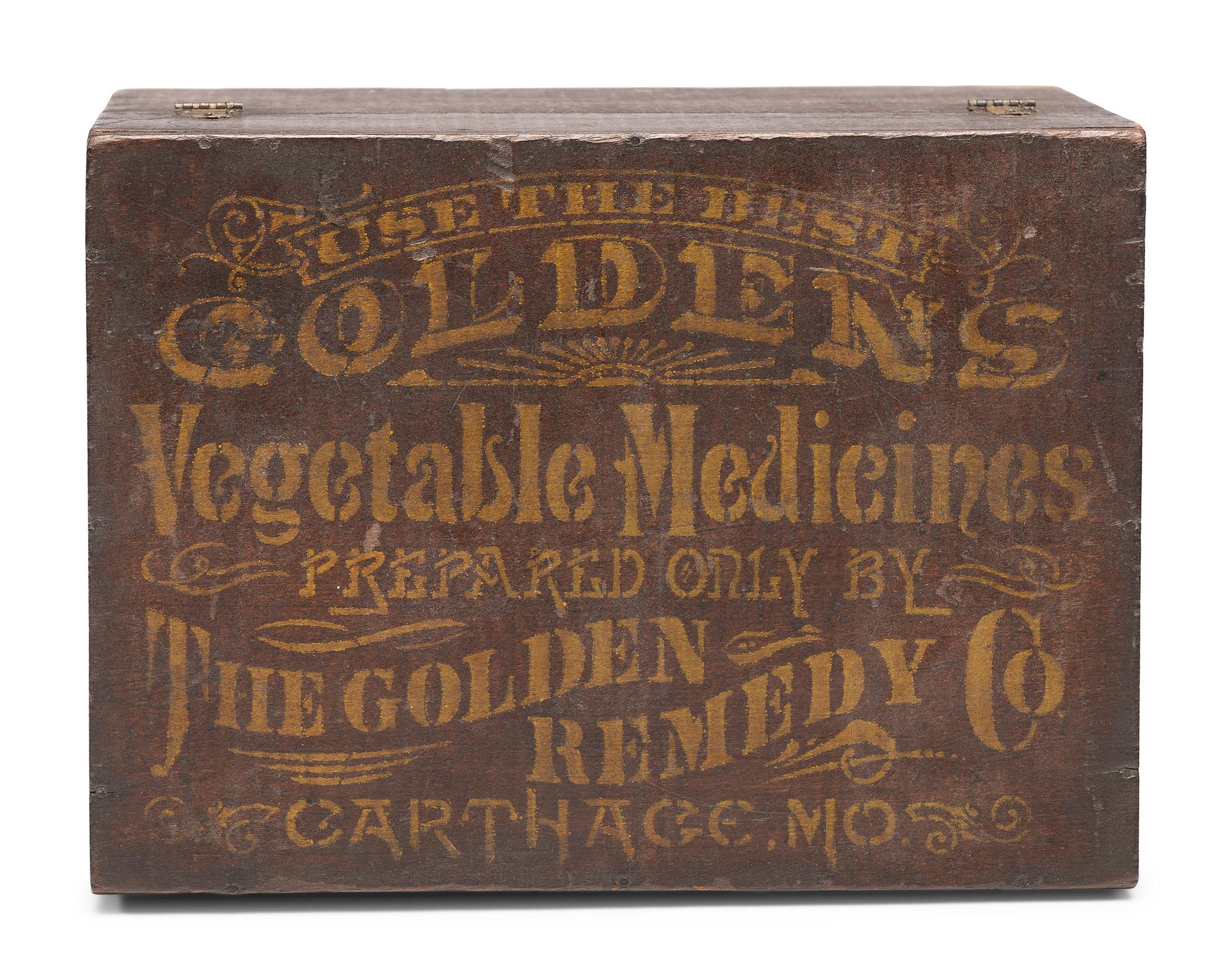 Three Wooden Advertising Boxes