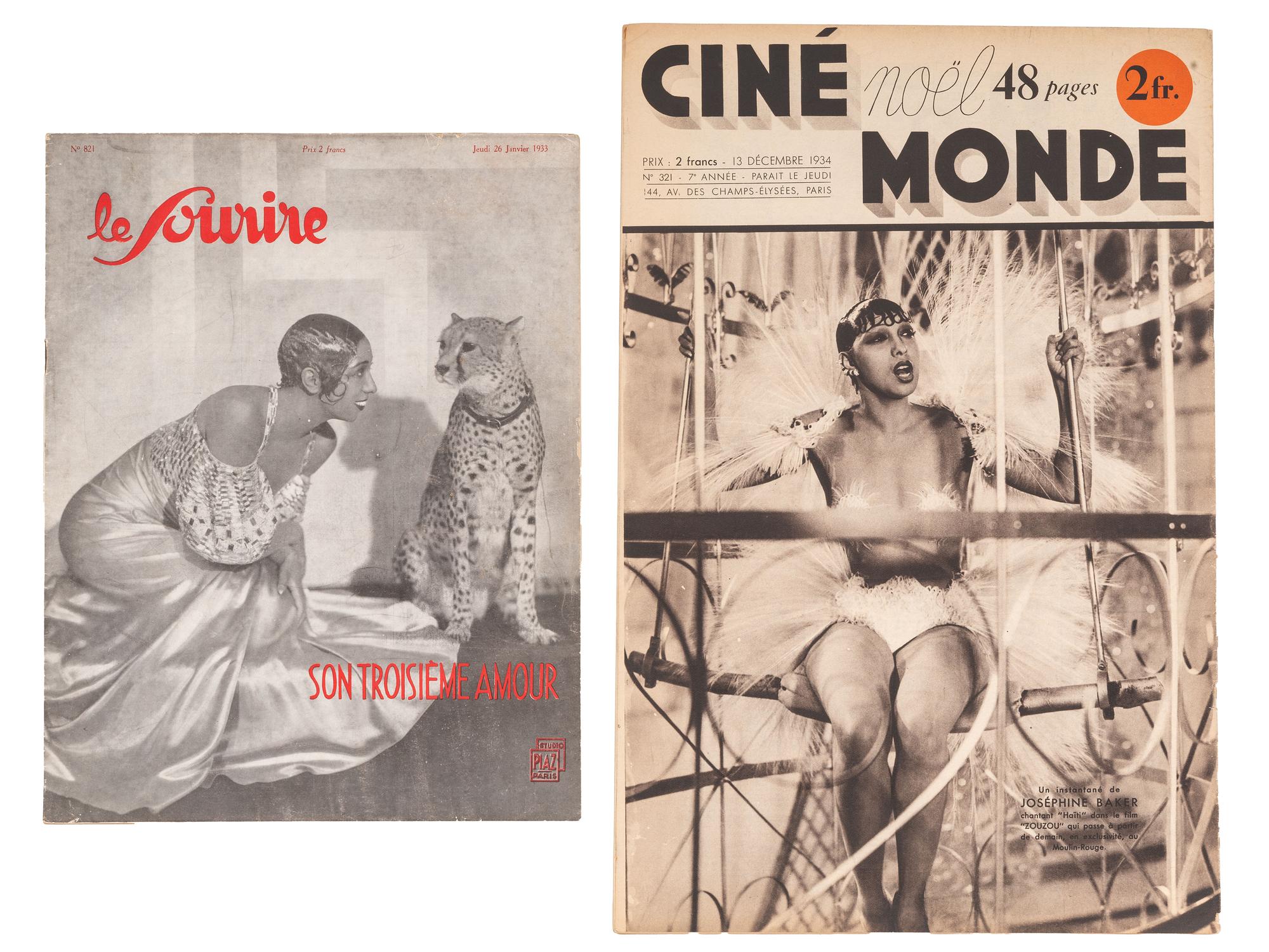 [BAKER, Josephine (1906-1975)]. A collection of vintage ephemera related to Baker and her performances.