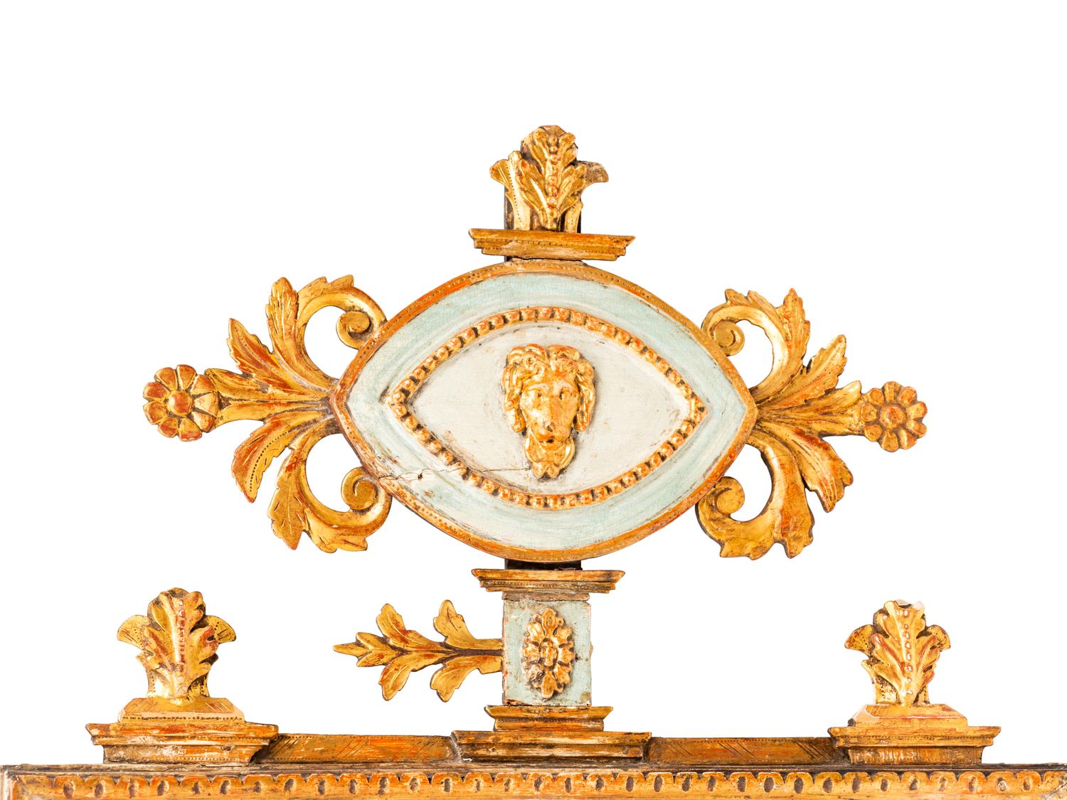 An Ornate Gilt Wood Mirror