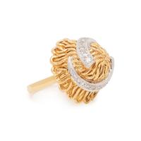BICOLOR GOLD AND DIAMOND RING
