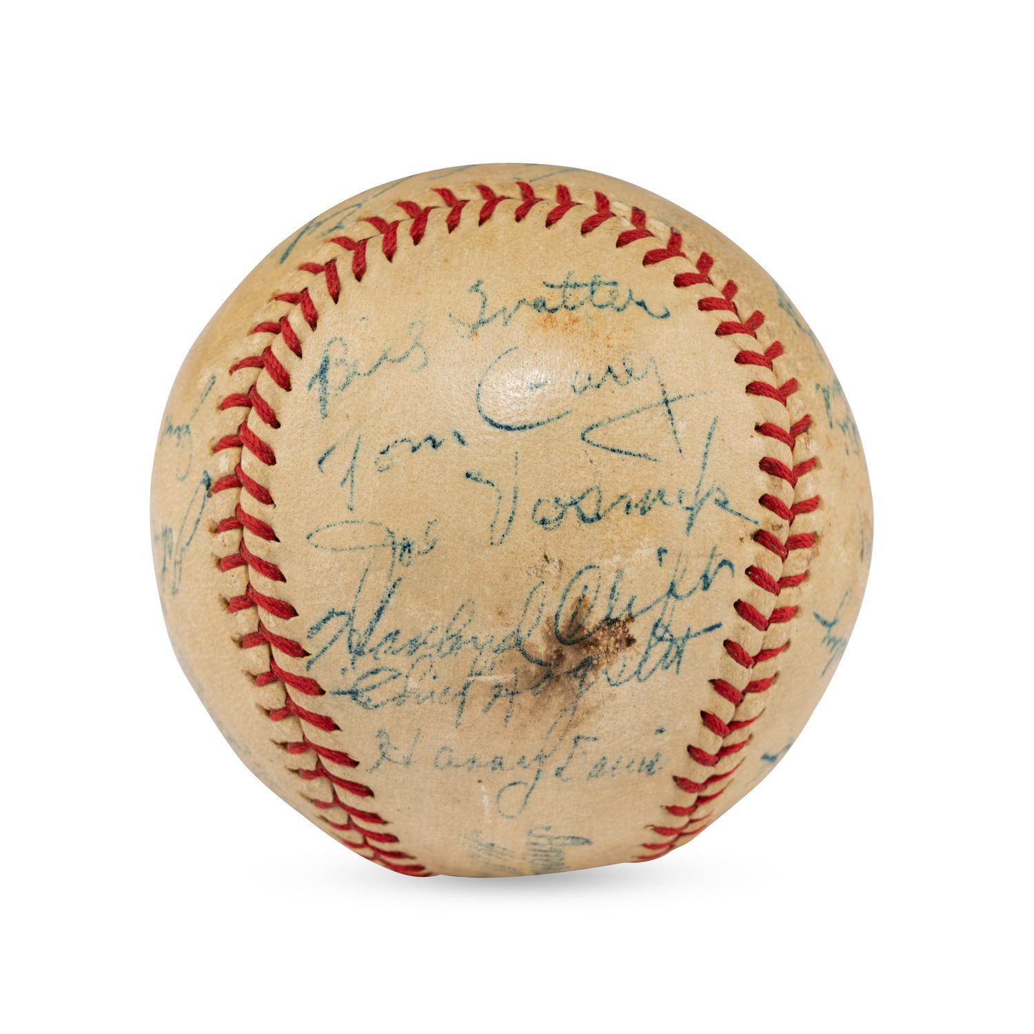 A 1937 St. Louis Browns Team Signed Autograph Baseball