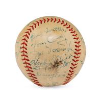 A 1937 St. Louis Browns Team Signed Autograph Baseball