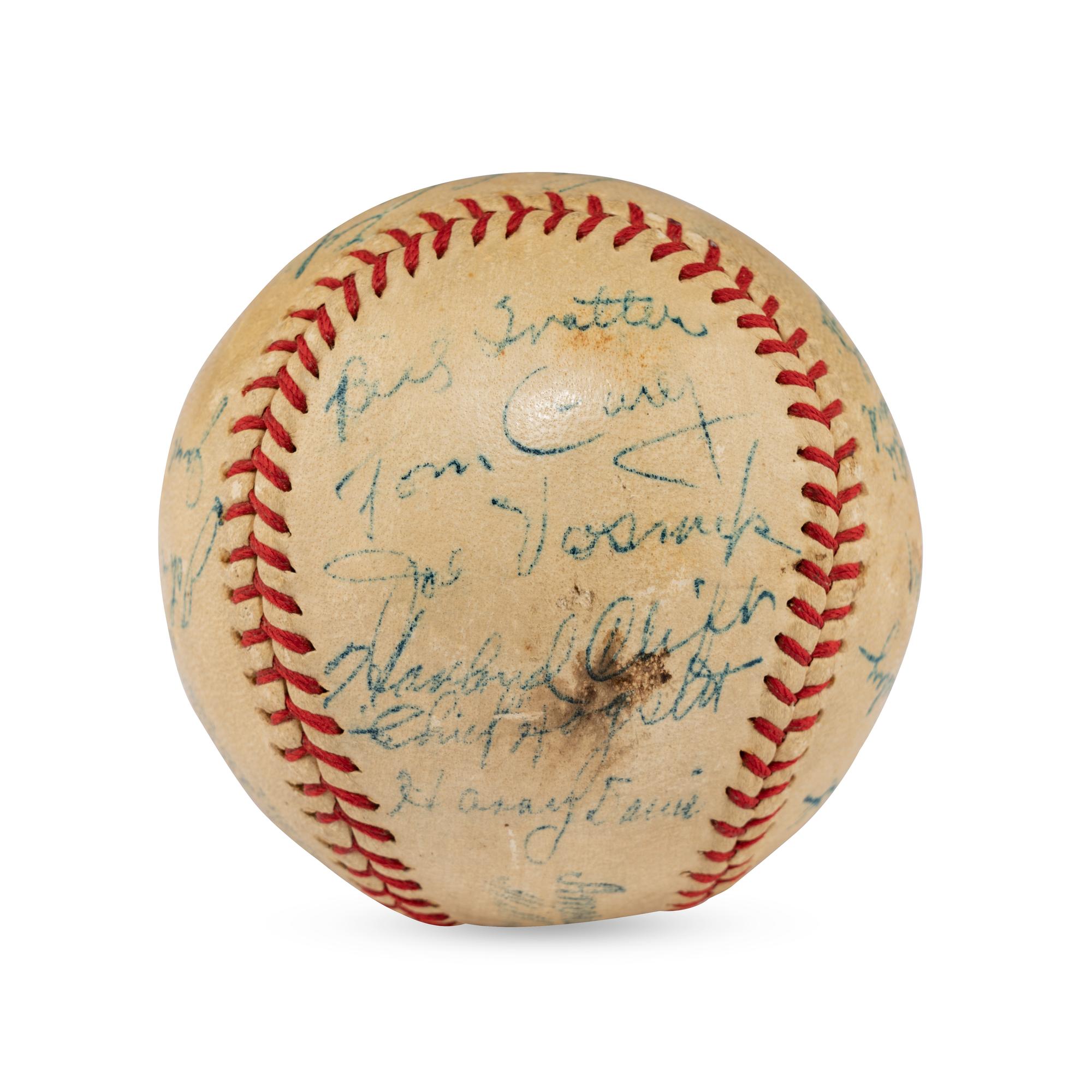 A 1937 St. Louis Browns Team Signed Autograph Baseball