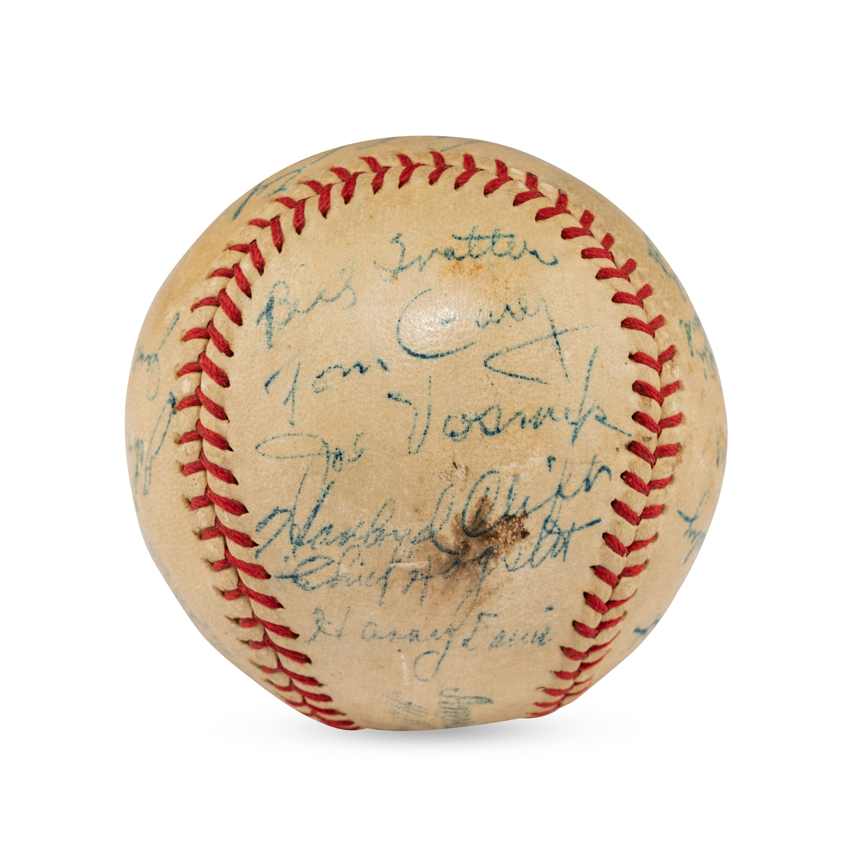 A 1937 St. Louis Browns Team Signed Autograph Baseball