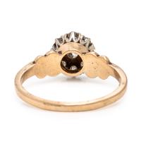 Diamond and Yellow Gold Cluster Ring