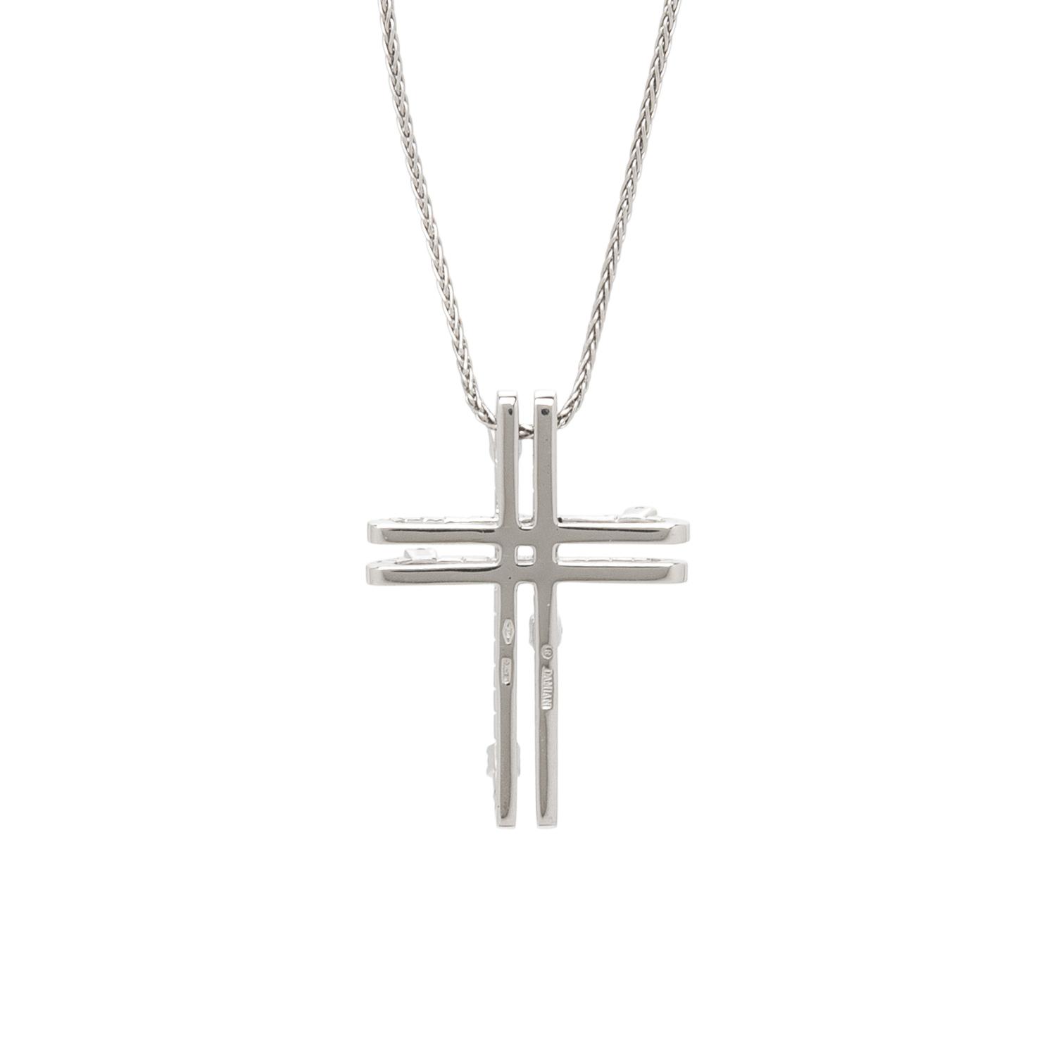 DAMIANI, 'NOTTE DI SAN LORENZO' DIAMOND CROSS PENDANT NECKLACE