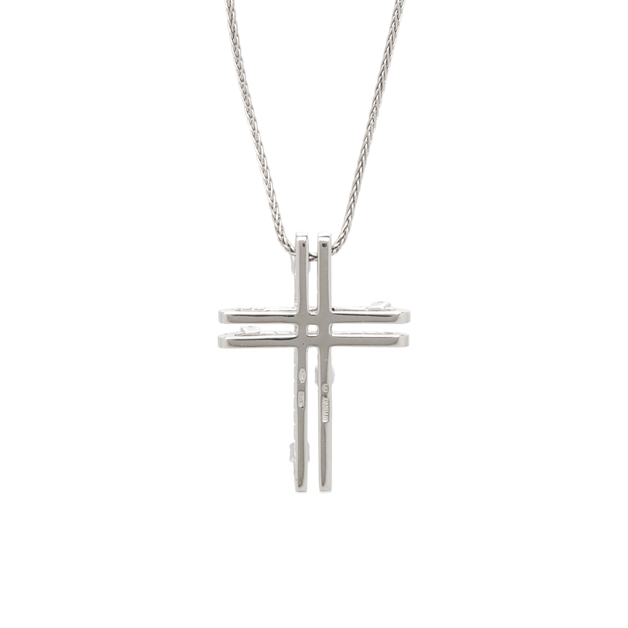 DAMIANI, 'NOTTE DI SAN LORENZO' DIAMOND CROSS PENDANT NECKLACE