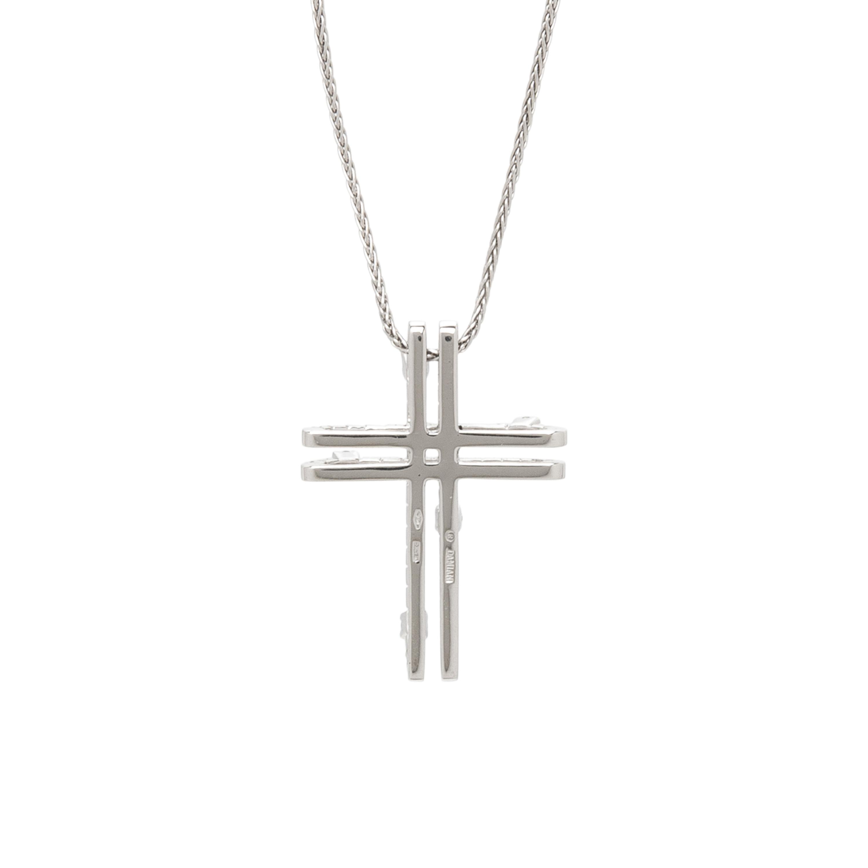 DAMIANI, 'NOTTE DI SAN LORENZO' DIAMOND CROSS PENDANT NECKLACE