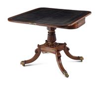 A Regency Mahogany Flip-Top Game Table