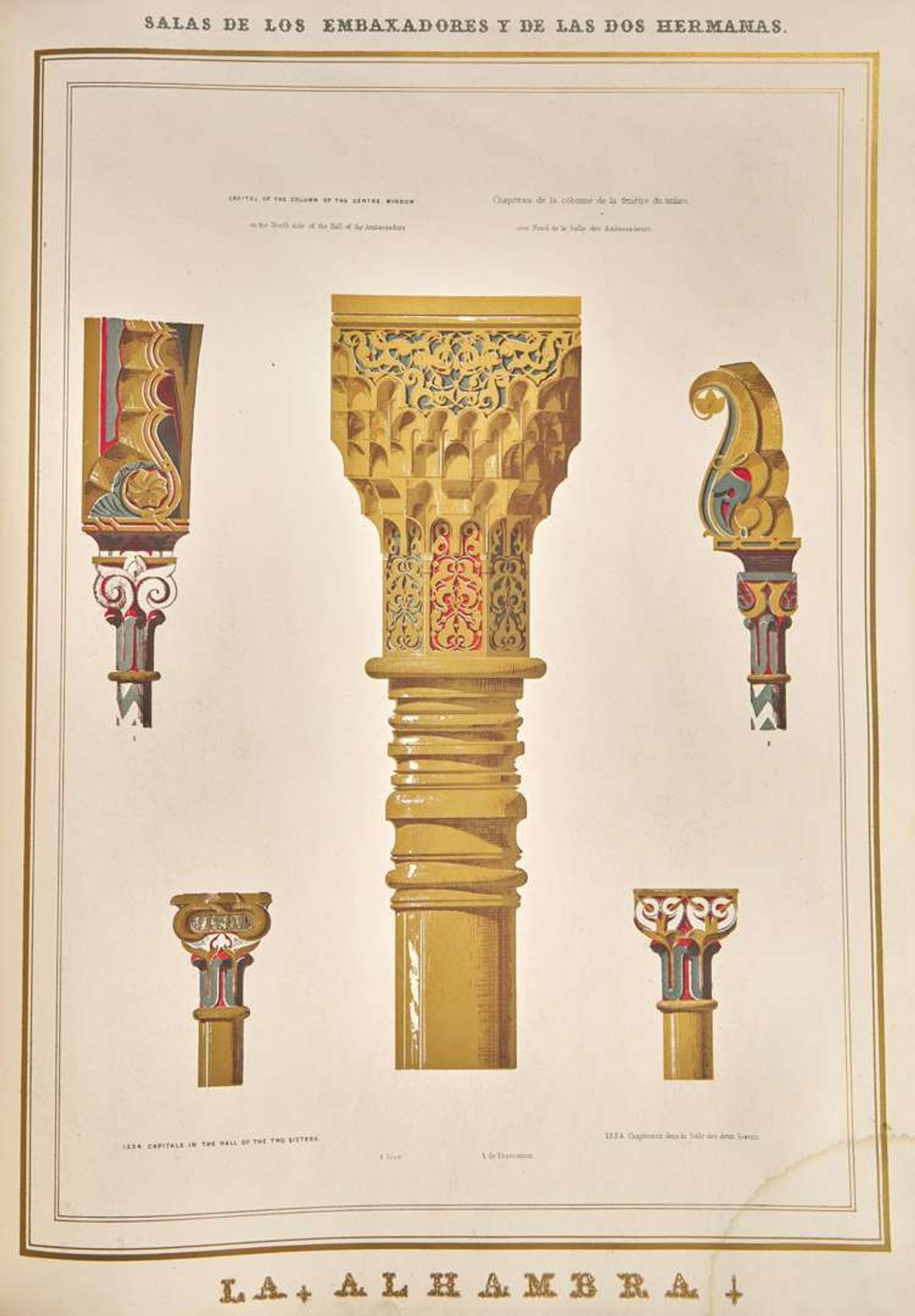 [Color-Plate Books] Jones, Owen, and Jules Goury: Plans, Elevations, Sections, and Details of the Alhambra...