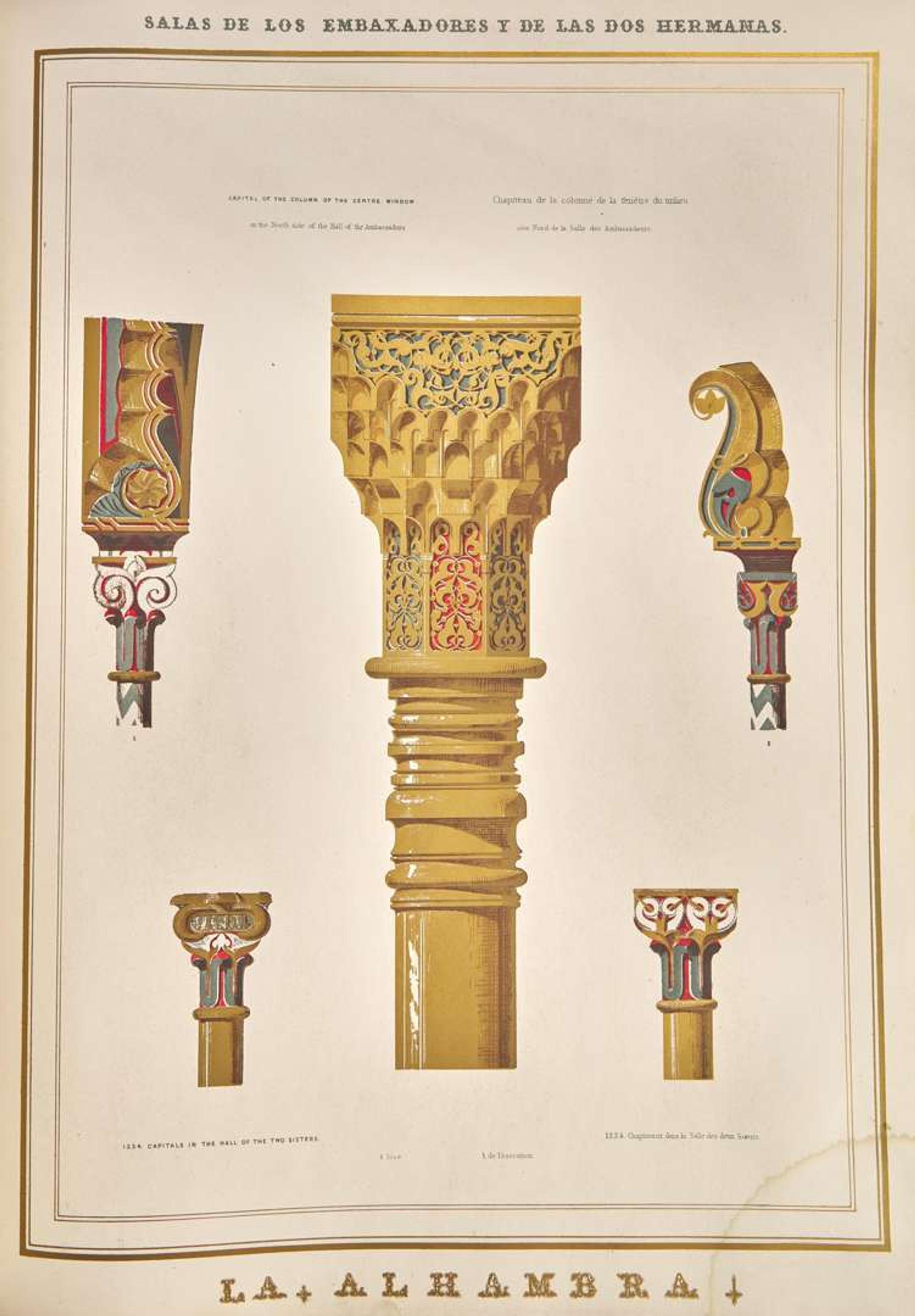[Color-Plate Books] Jones, Owen, and Jules Goury: Plans, Elevations, Sections, and Details of the Alhambra...