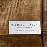 A Michael Taylor Velvet Upholstered Sofa