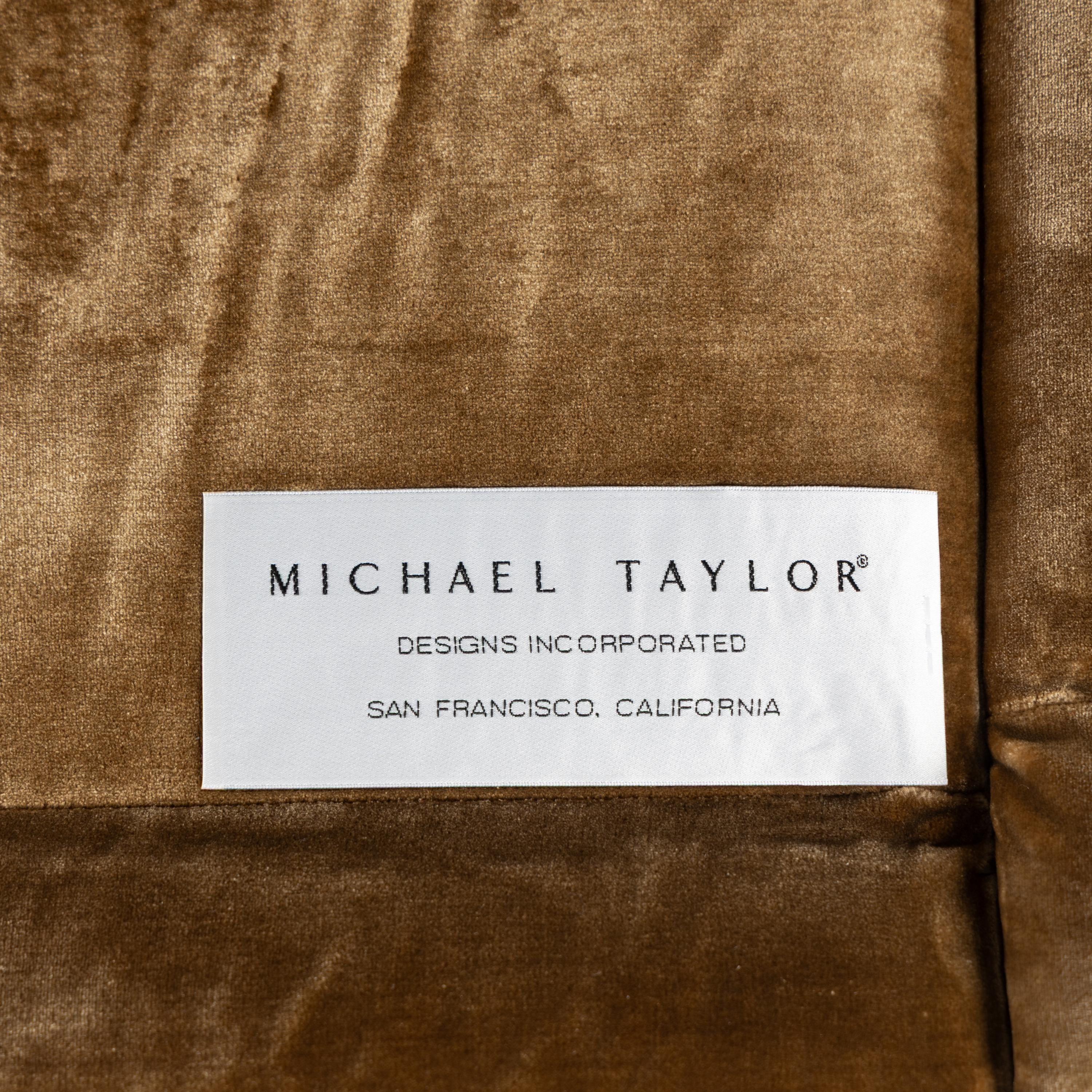 A Michael Taylor Velvet Upholstered Sofa