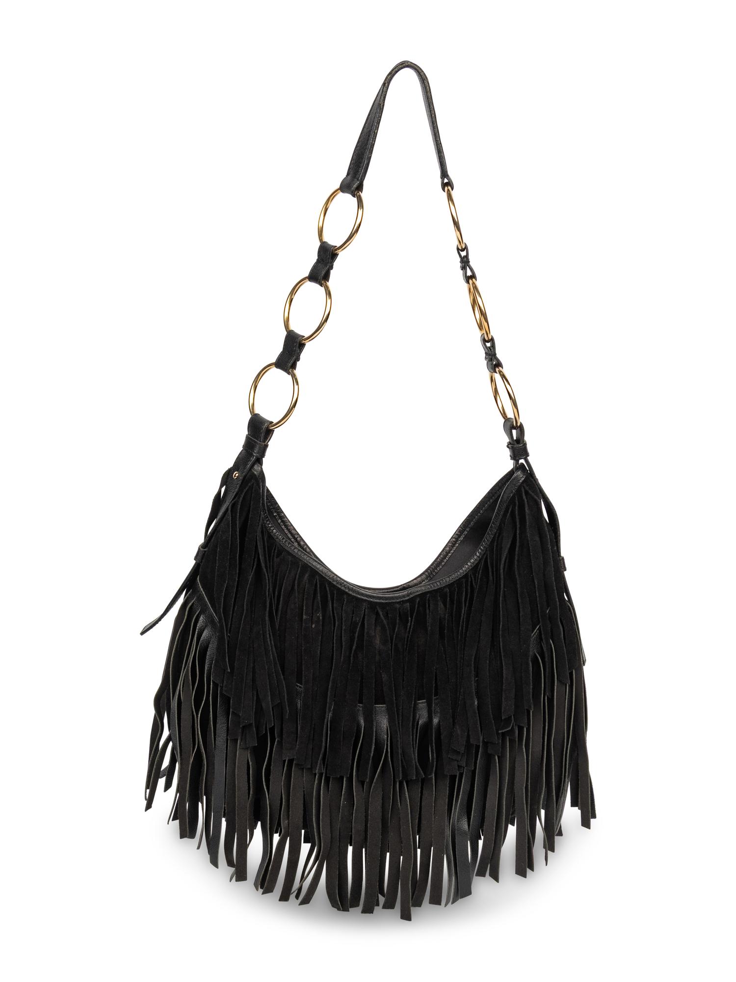 Yves Saint Laurent, La Boheme Suede Fringed Bag