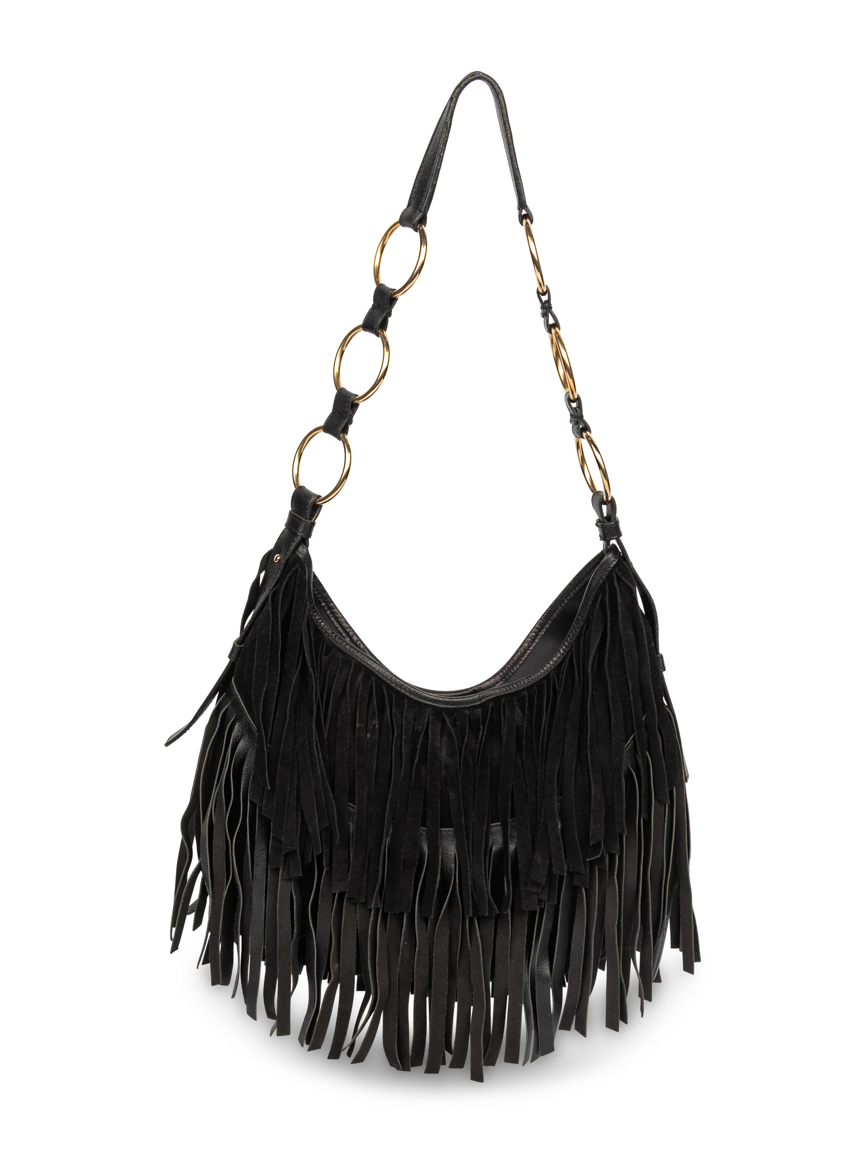 Yves Saint Laurent, La Boheme Suede Fringed Bag
