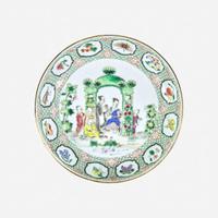 A Group of Three Chinese Export Porcelain Plates circa 1738-1740